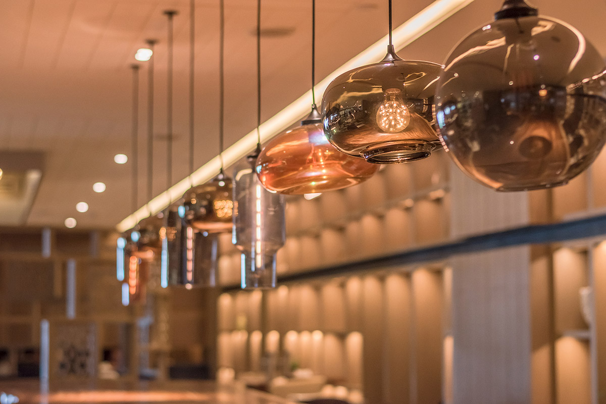 A selection of contemporary lights