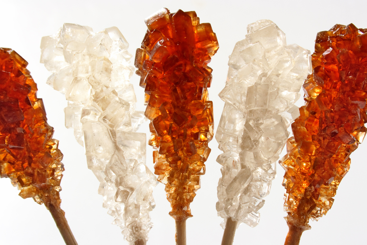 A selection of swizzle sugar sticks
