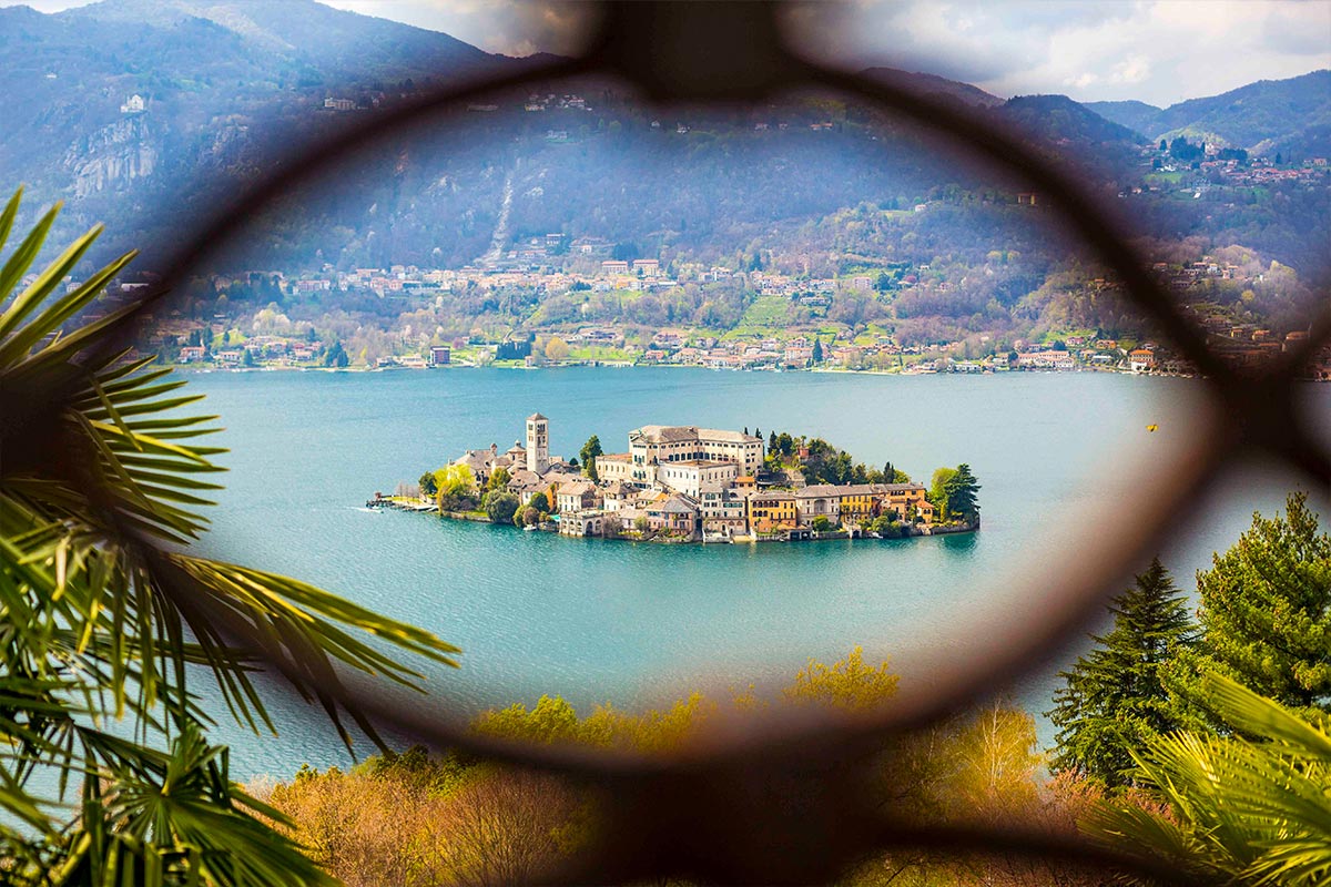 A view of Isola San Giulio on Lake Orta