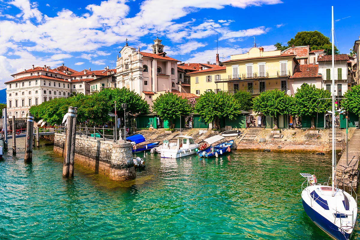 A view of the Borromean Islands from the lake