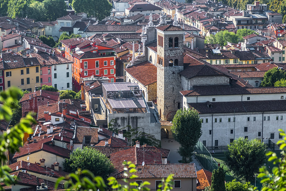 A view across Brescia, with the Church of S. Faustino and Giovita in the foreground