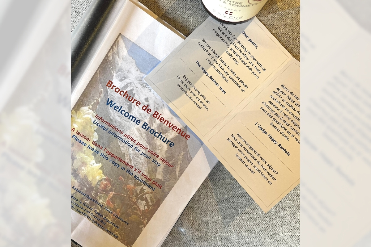 the customised welcome book for your vacation home by Happy.Rentals