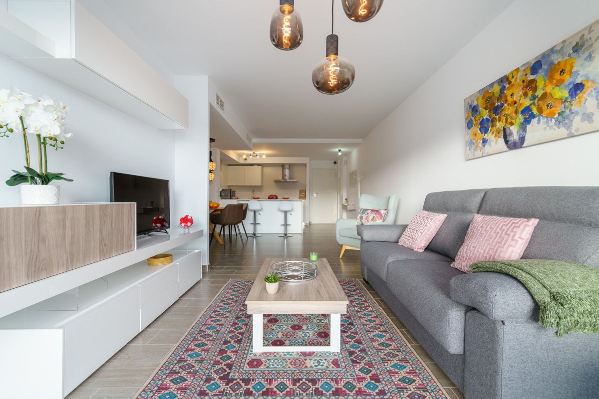 Happy.rentals' holiday home living room in Mijas, near Marbella