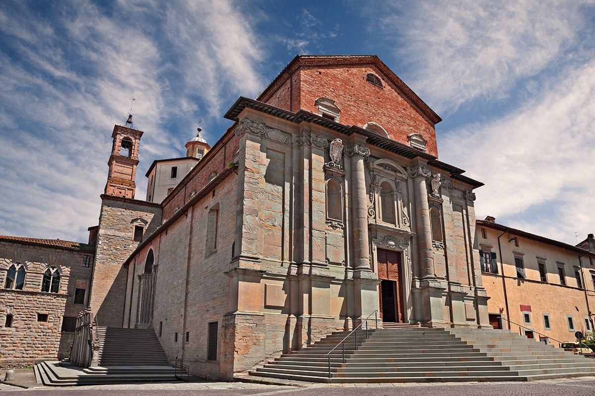 The grandiose cathedral of Città di Castello in Umbria, the green heart of Italy