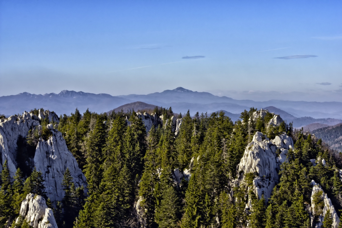 Bijele stijene and the Risjnak mountain, The White Cliffs, Croatia