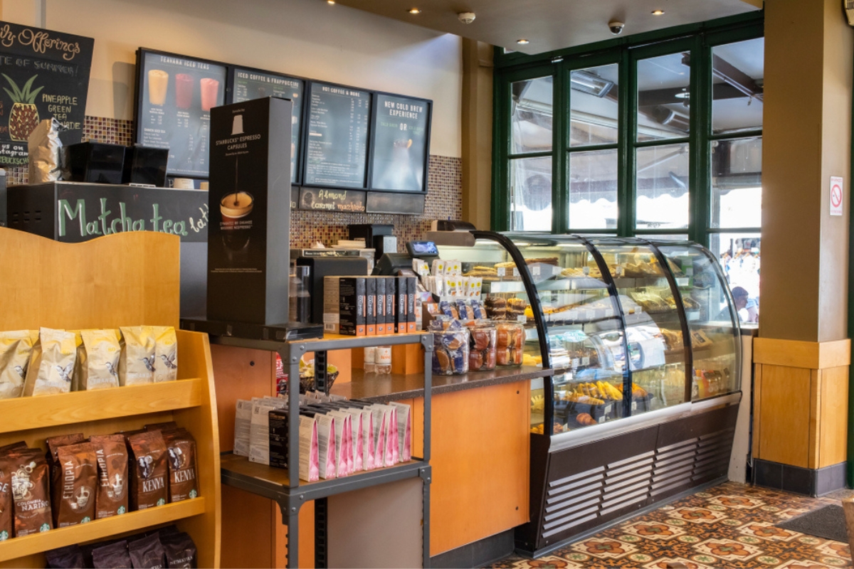 Enjoy working from cafes like Starbucks in Chania that offers free Wi-Fi and long hours of seating