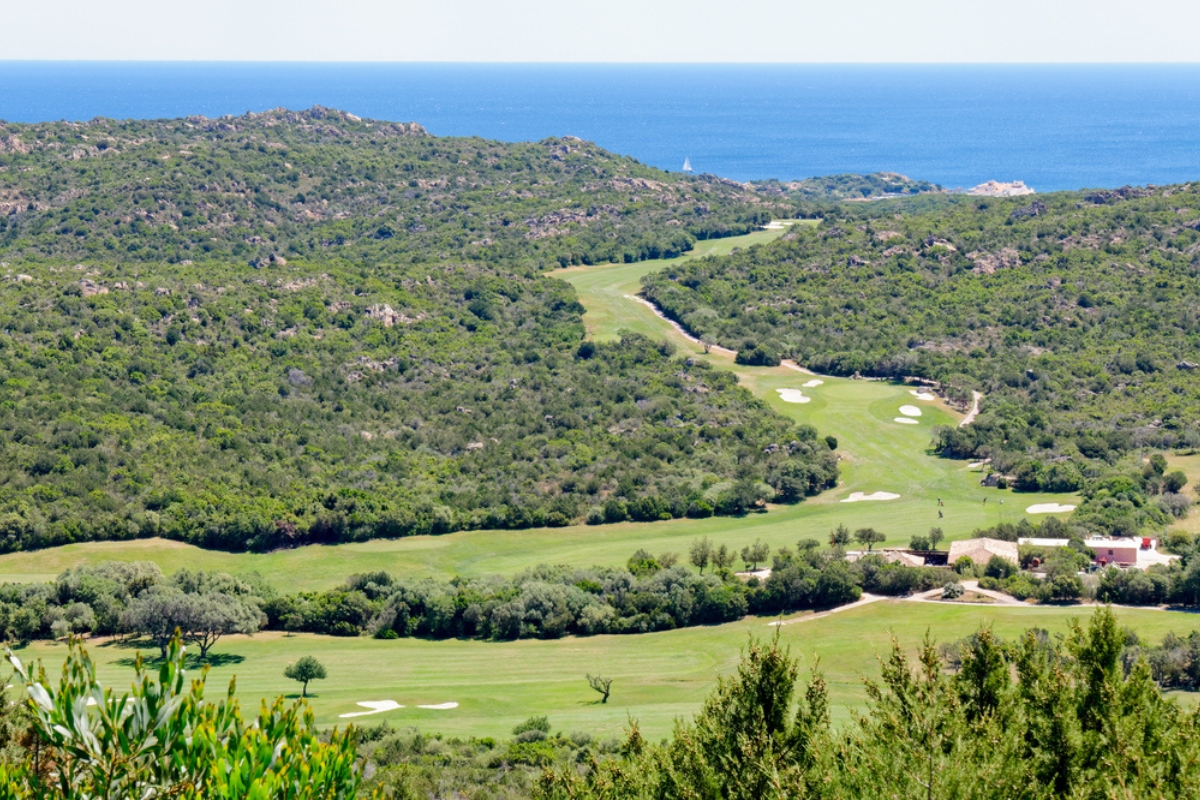 Golf Club Pevero vicino a Cala di Volpe in Sardegna