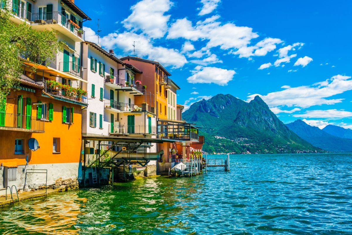 Gandria, un villaggio di pescatori vicino a Lugano, lungolago