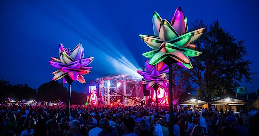 Esibizione al Paloznaki Jazzpiknik 2024 in Ungheria, con una folla che si diverte