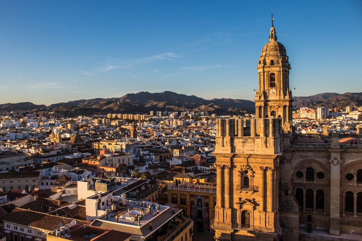 La storica cattedrale di Malaga che sorge al centro del Casco Historico della città
