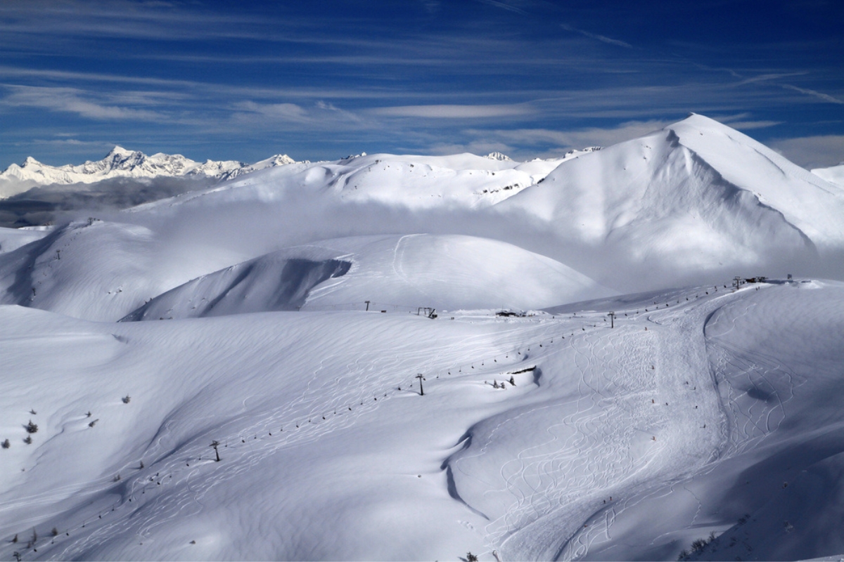 Montecampione ski resort in Valcamonica, Lombardy, northern Italy