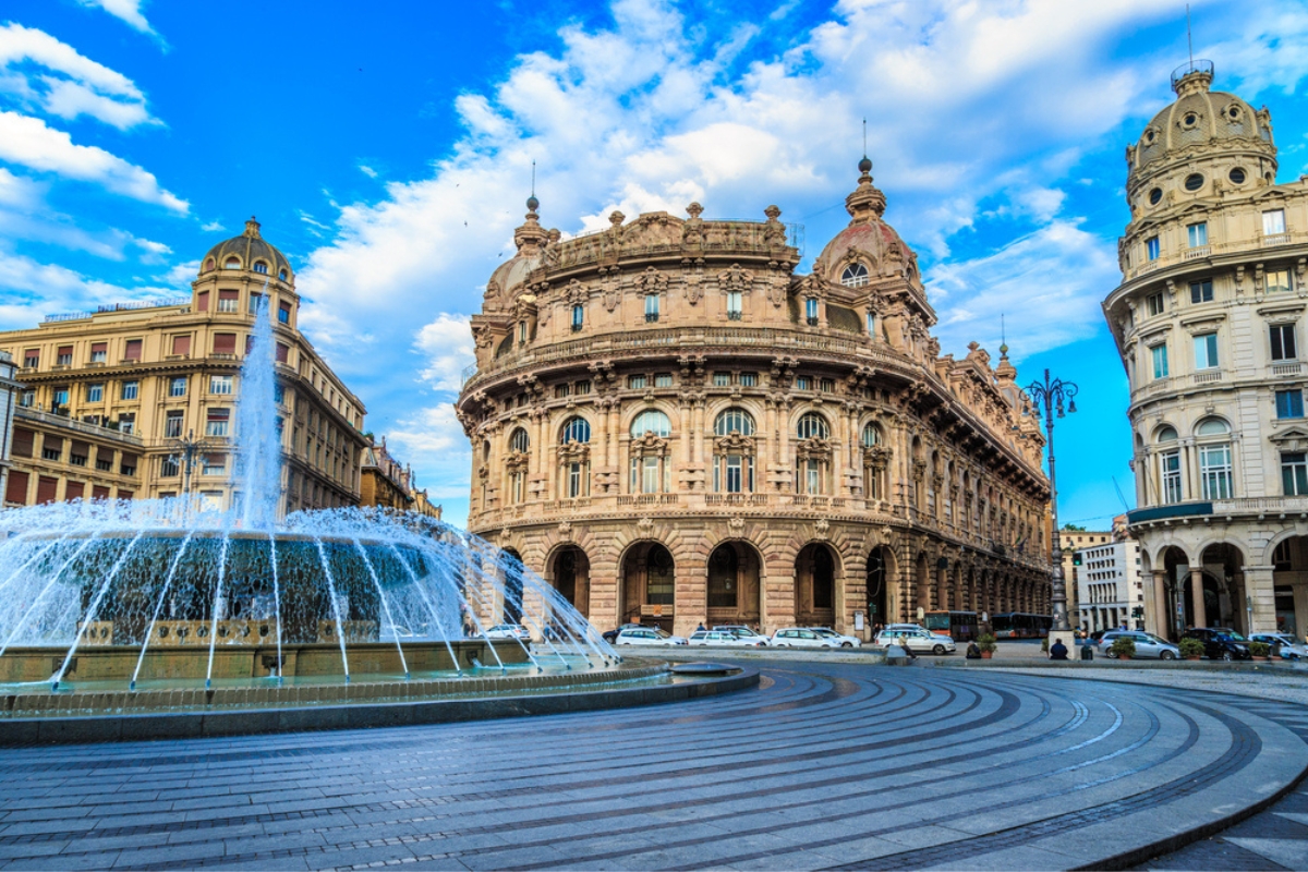 Piazza De Ferrari, Genova, Italy