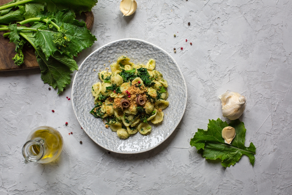 Puglia’s iconic orecchiette and cime di rapa pasta 